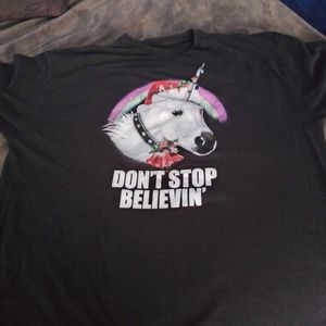 Unicorn black used t shirt